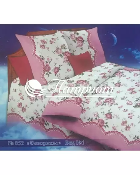 КПБ 1.5 спальный Фаворитка, набивная бязь 142 г/м² 852-1